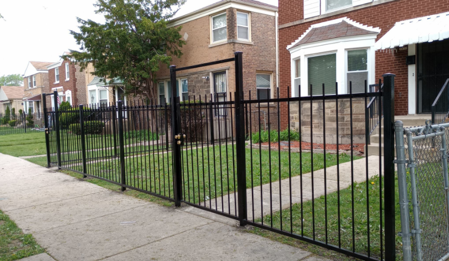 Black Iron fence