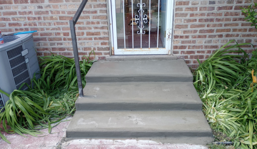 Concrete staircase